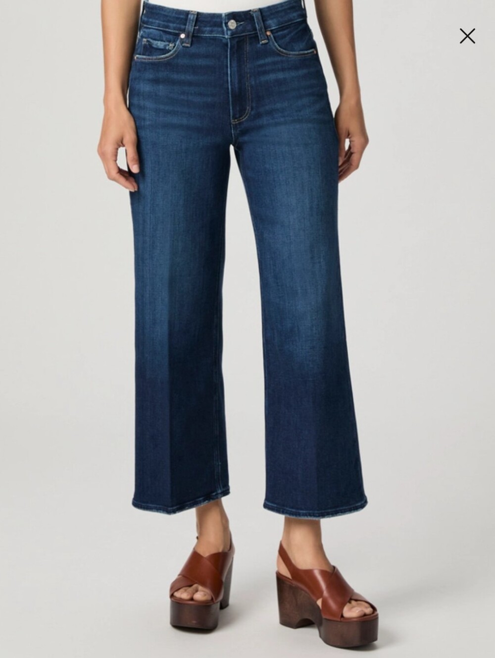 PAIGE Anessa Wide Leg, High Rise,Ankle Jean. Regular 26 - Picture 13 of 16